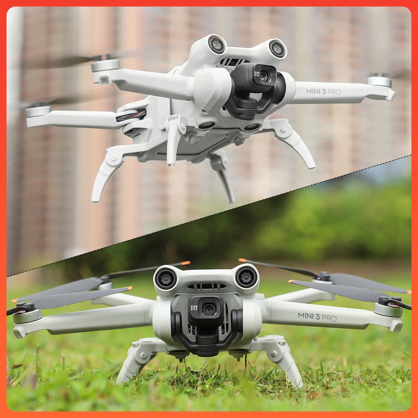 Foldable Landing Gear for DJI Mini 3 Pro Extension Support Legs Extender Protector DJI Mavic 3 Mini 2/SE/Air2S Drone Accessories