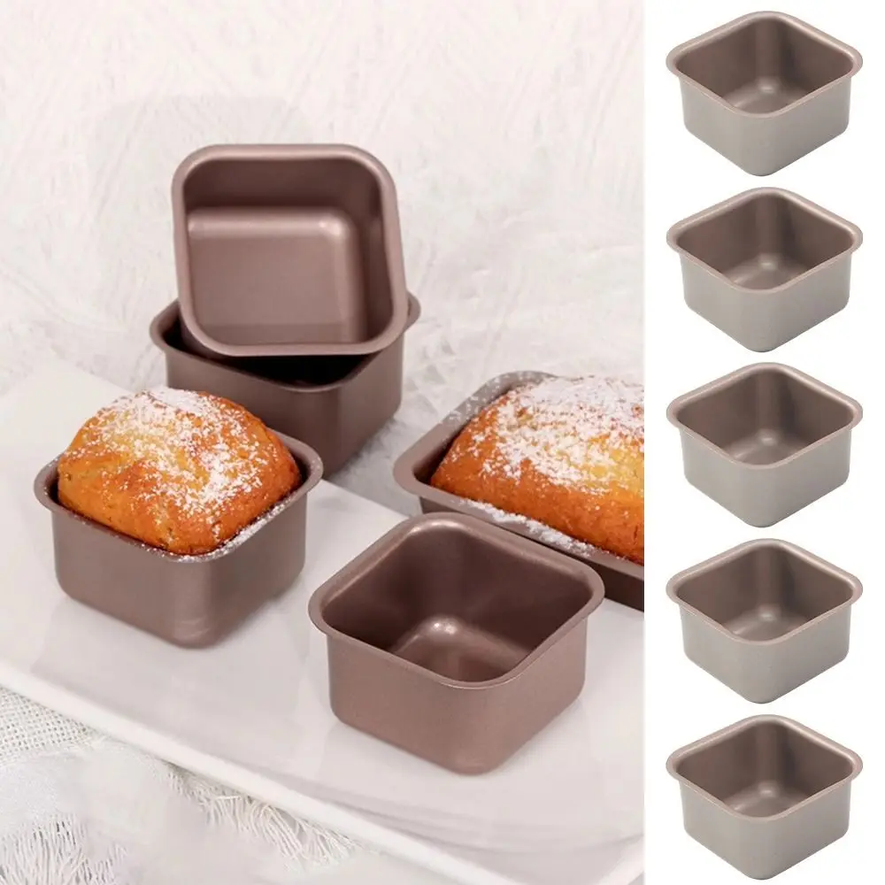 New 3pcs/set Cake Mould Reusable Handmade Bread Toast Mould Square Easy to Clean Flower Mould Kicthen