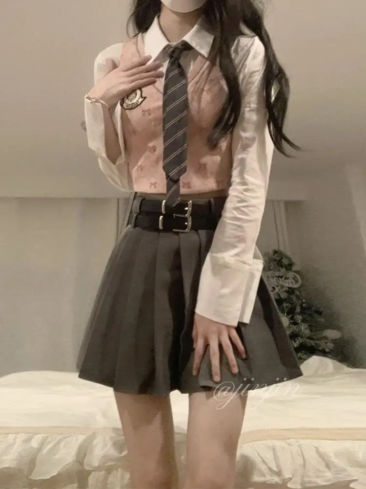 New Summer Korea Japan Fashion Sexy Style Jk Uniform Outfit Navy Skirt Sets Uniform Women Japanese Korea School Uniform Set