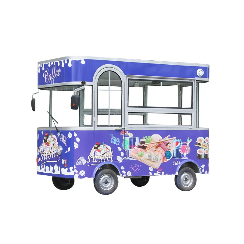 Mobiler Imbisswagen, verzinkter LKW, Imbissanhänger zum Verkauf, Ghana-Fritteuse, Hähnchen-Grillplatte, Lebensmittelwagen, am besten gestalteter mobiler Imbisskiosk