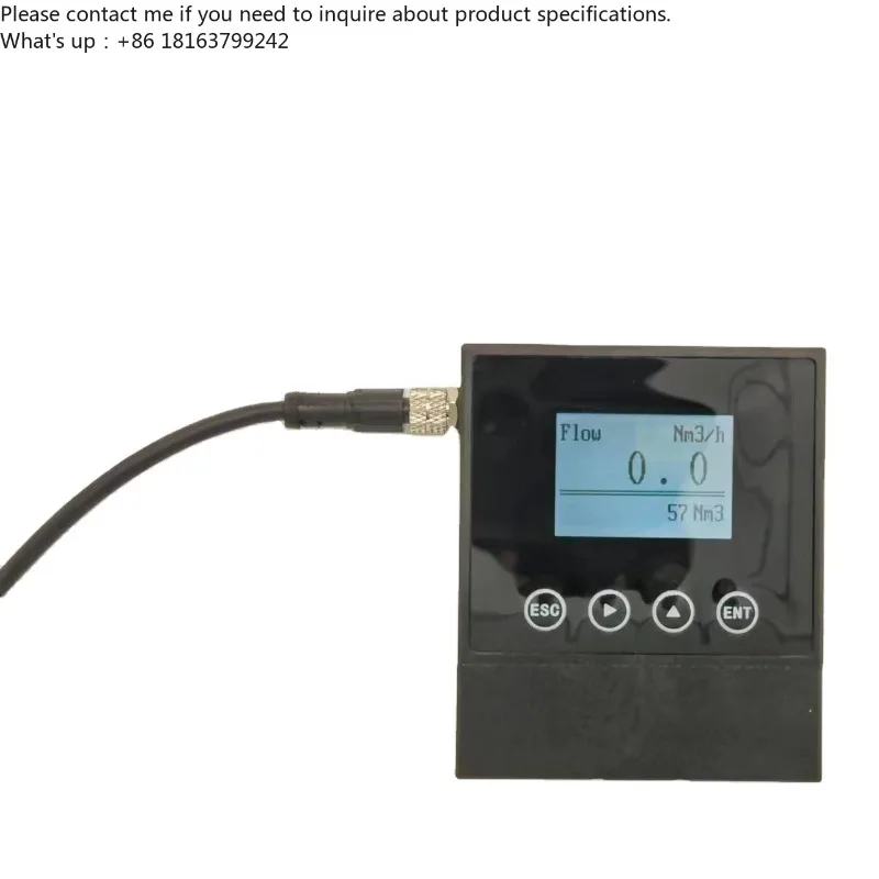 

DN10 High Precision Digital Display Natural Air Hyd rogen G as Small Portable MEMS Micro Thermal G as Mass Flow Meter Sensor