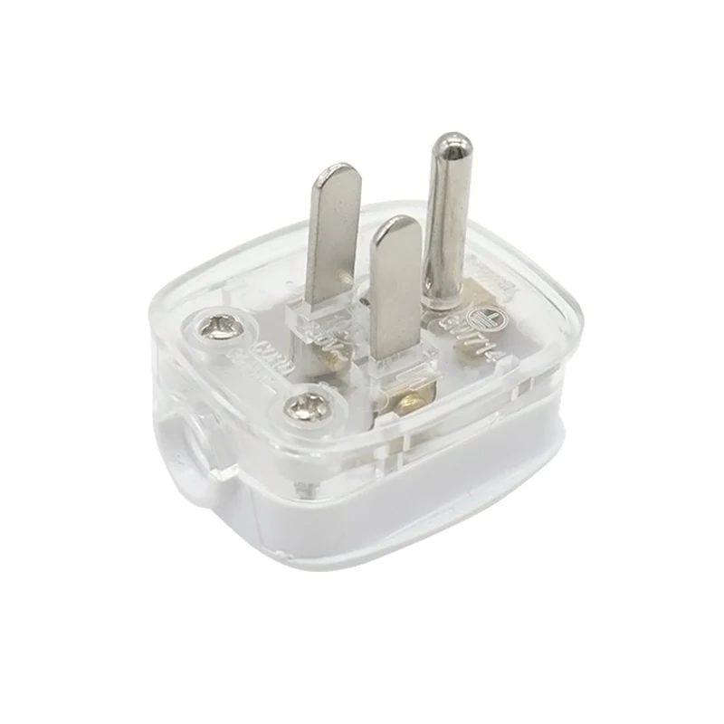 US NEMA 5-15P 3 Pin Grounded Rewirable Male Plug, Detachable Assembly Electrical Power Wiring Plug