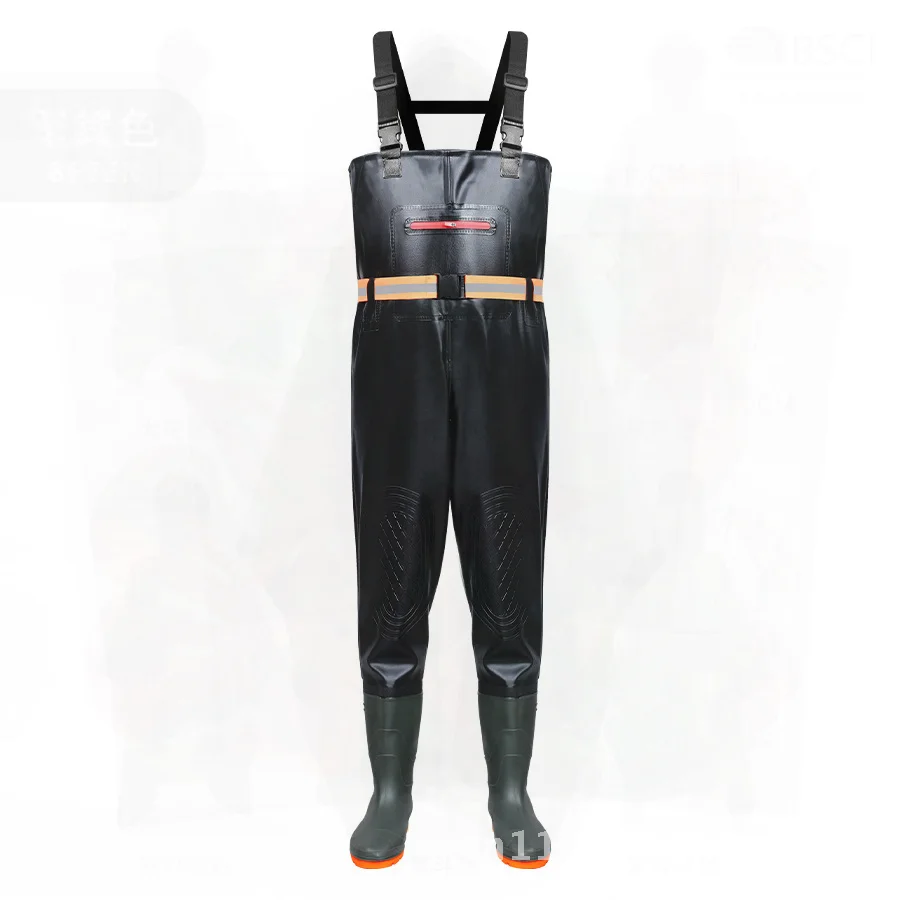 thickened-wear-resistant-water-pants-half-length-waterproof-rain-pants-for-fishing-unisex-glossy-coated-fabric-fishing-clothes