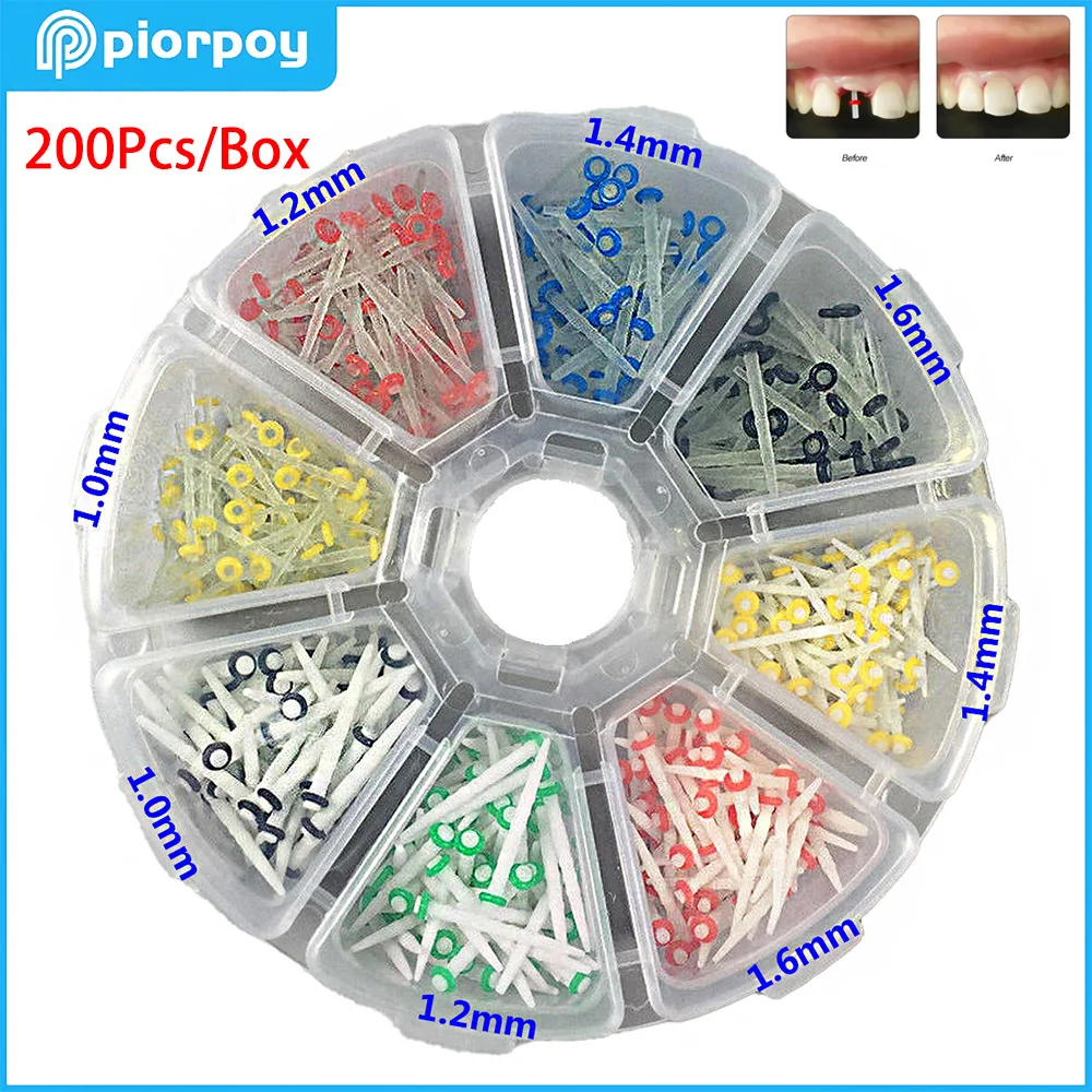 

PIORPOY 200Pc/Box Dental Fiber Post Drills Multi-sizes Straight Screw Quartz Glass Fiber Resin Post Root With Drill Kit Dropship