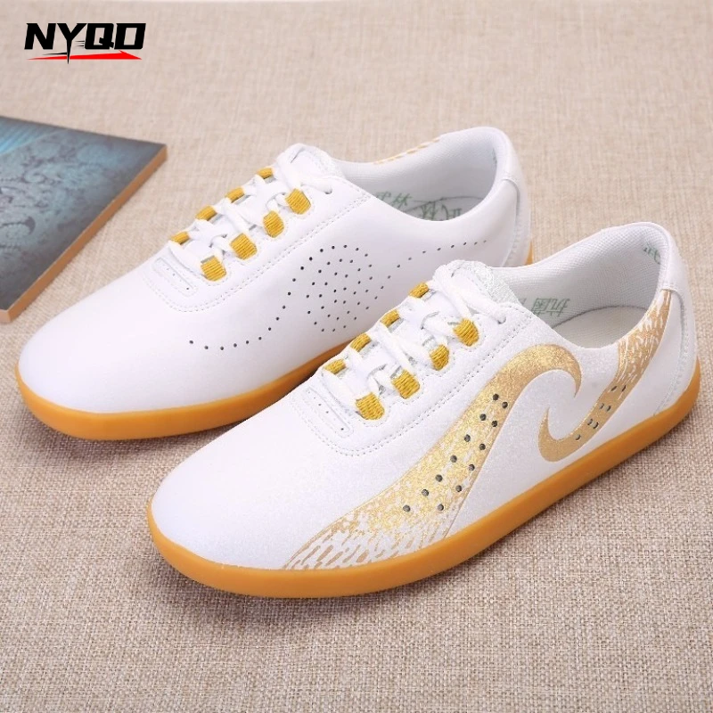 Tai Chi Shoes for Men Women Rubber Sole Breathable Wushu Martial Arts Training Shoes Bagua Baduanjin Practice Sneakers Unisex