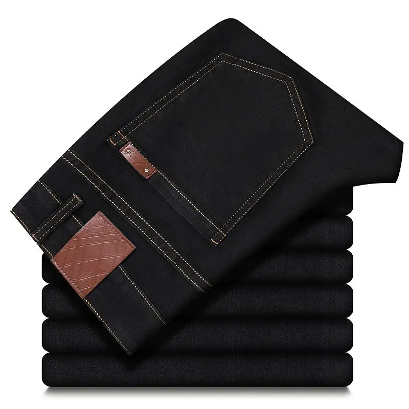 

Spring Autumn Men Classic Fashion Brand Jeans Homme Man Soft Stretch Black Biker Masculino Denim Trousers Mens Pants Overalls