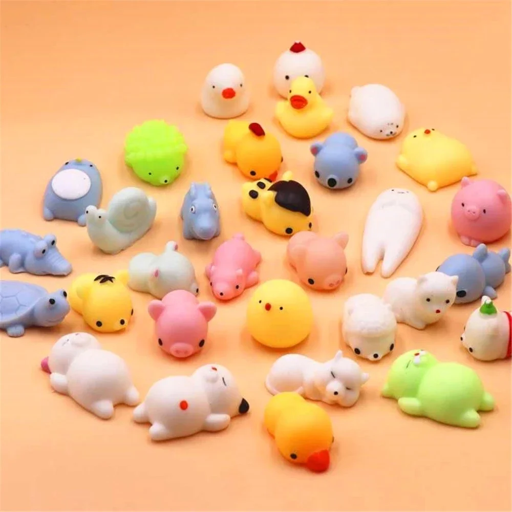 10PCS Mochi Squishies Kawaii Anima Squishy Toys For Kids Antistress Ball Squeeze Party Favors Stress Relief Toys For Birthday