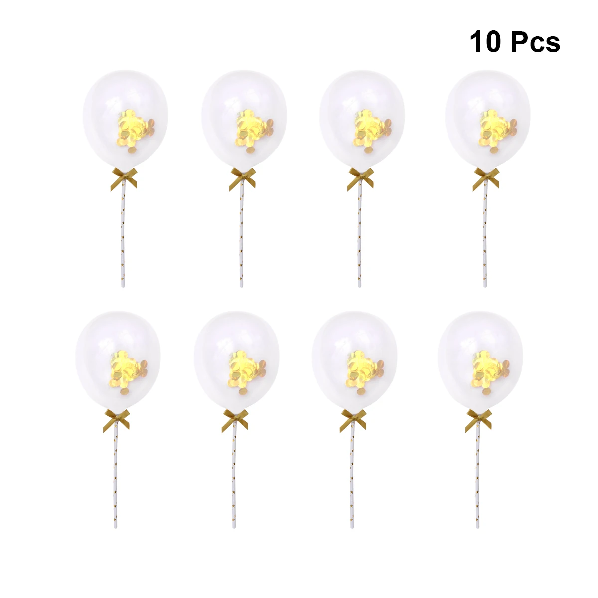 

10 Pcs Cake Decorative Sequins for Birthday Balloon Decorations Decorating Pink Balloons Wedding Topper