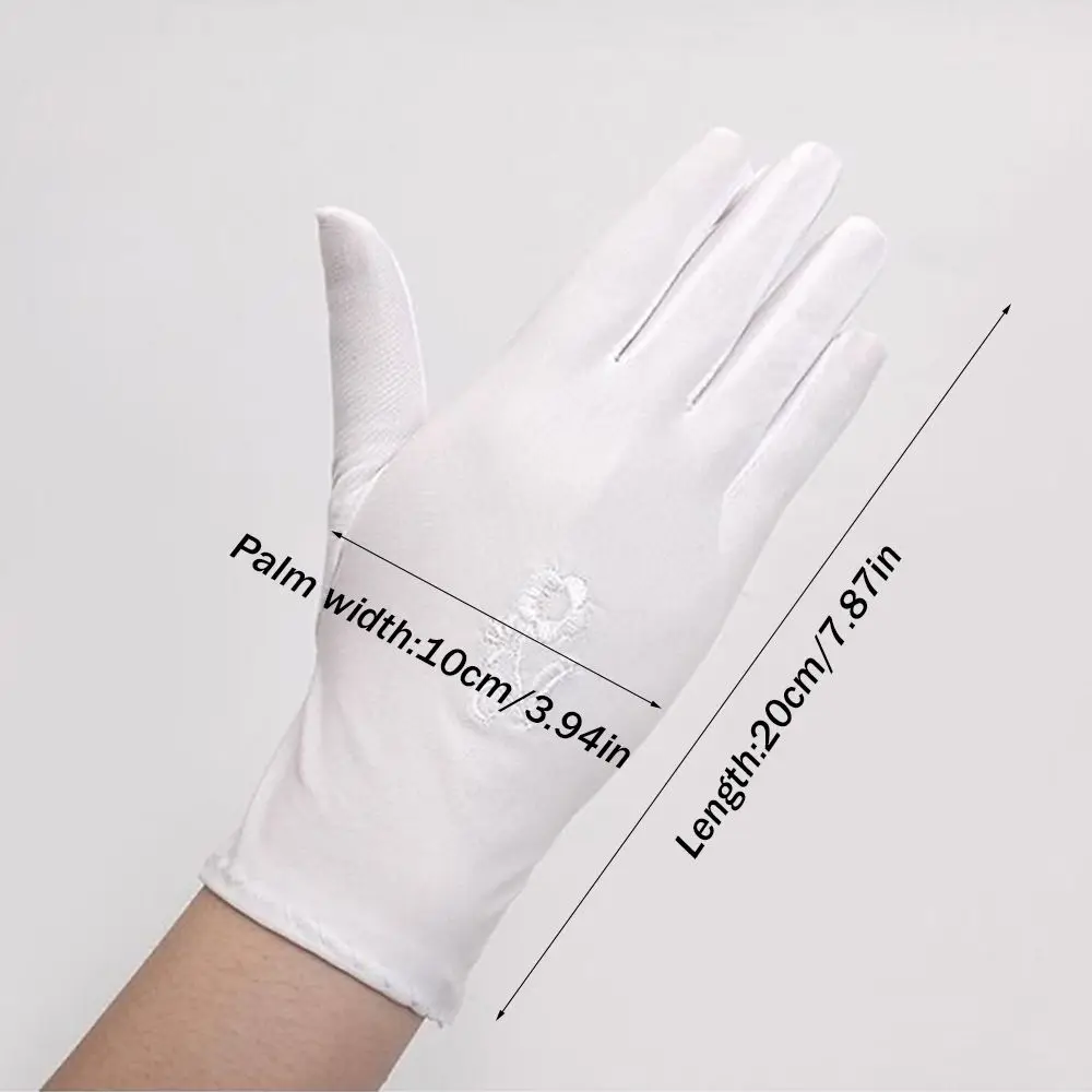 1 pair Fashion Cycling Equipment Elastic Thin Summer Mitten Sun Protection Gloves Driving Gloves Sunscreen Mittens