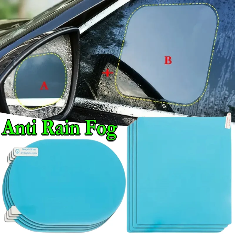 Rainproof Film Sticker Car Rearview Mirror protective Rain Proof Anti Fog Waterproof Sticker Car Window Transparent Sticker