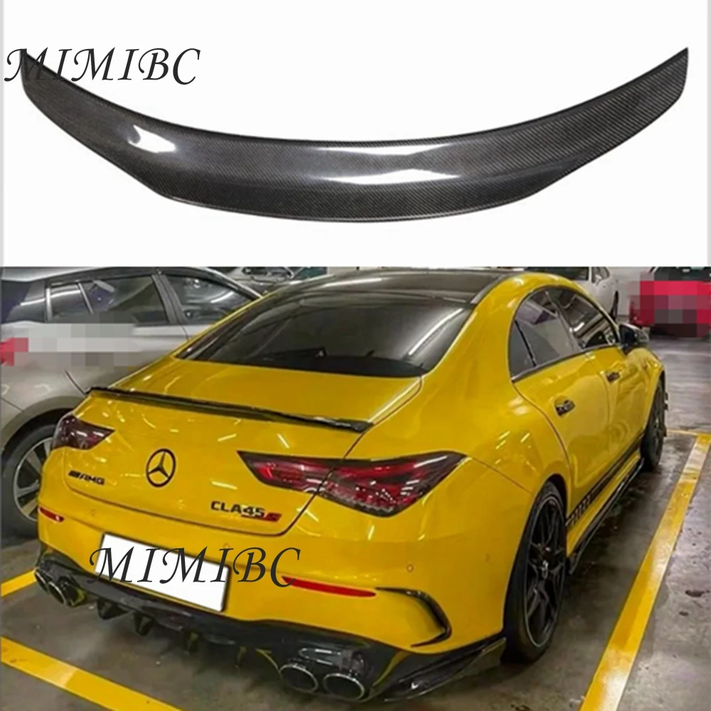 

FOR Mercedes-Benz CLA W118 C118 PSM Style Carbon Fiber Rear Spoiler Trunk Wing 2019-2023 FRP Forged carbon