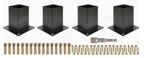 Gazebo Set Bracket Three-way Right-angle Bracket Rear Seat Kit Wooden Beam Gazebo Patio Wooden House