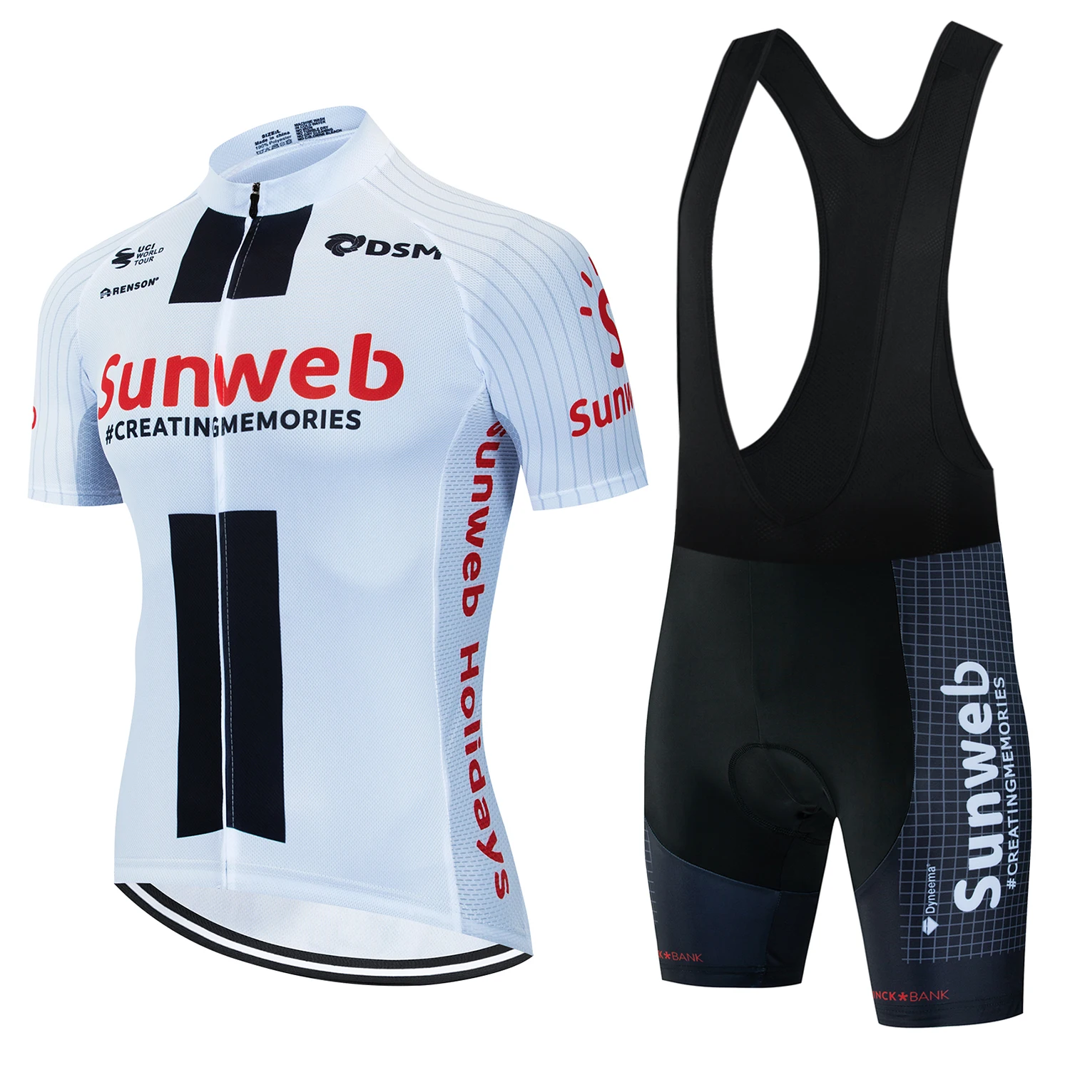 Sunweb 7 時間ライドパッドマイヨサイクリングマン M - Mountain Biking Jerseys Men のレビューと価格