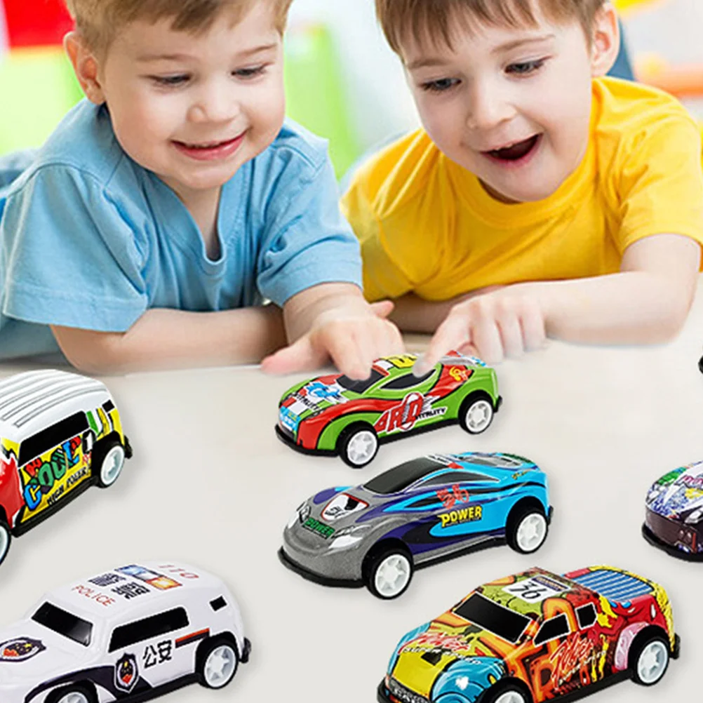 30 قطعة سحب سيارة صغيرة سبيكة الاطفال دائم الكرتون دفع اللعب الأطفال تطوير الدماغ هدية ديكور الحفلات #2
