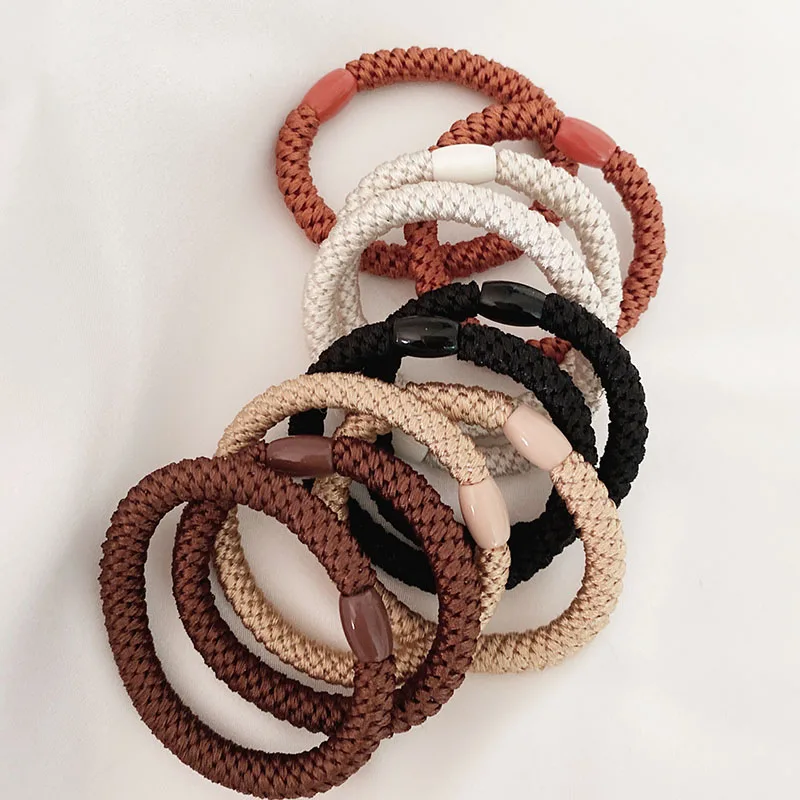 

10Pcs Korean Strong Women Hair Scrunchies Girls Elastic Hair Rubber Bands Ponytail Hair Holders/Gum /Tie Accessories