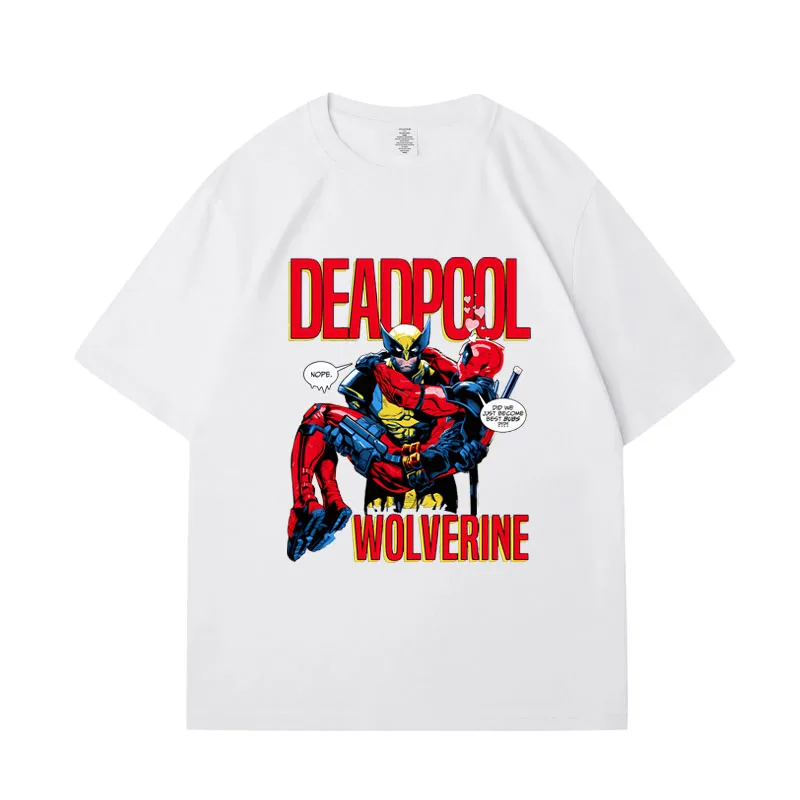 Deadpool and Wolverine short-sleeved Marvel film 