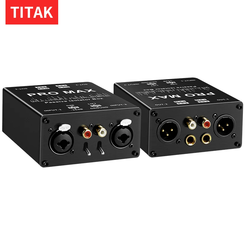 2-Way Audio Isolator, Audio Current Eliminator, XLR 6.5, Permalloy Isolator, Mixer Live Broadcast