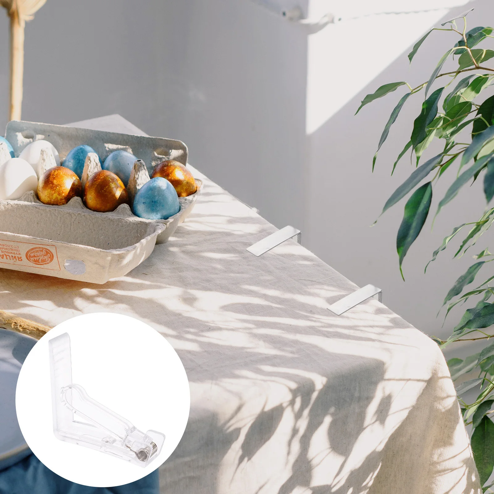 

12Pcs Outdoor Tablecloth Holder Secure Fastening Clips for Picnics Campouts Patios Weddings Events Reusable Dinner Cloth Clamp