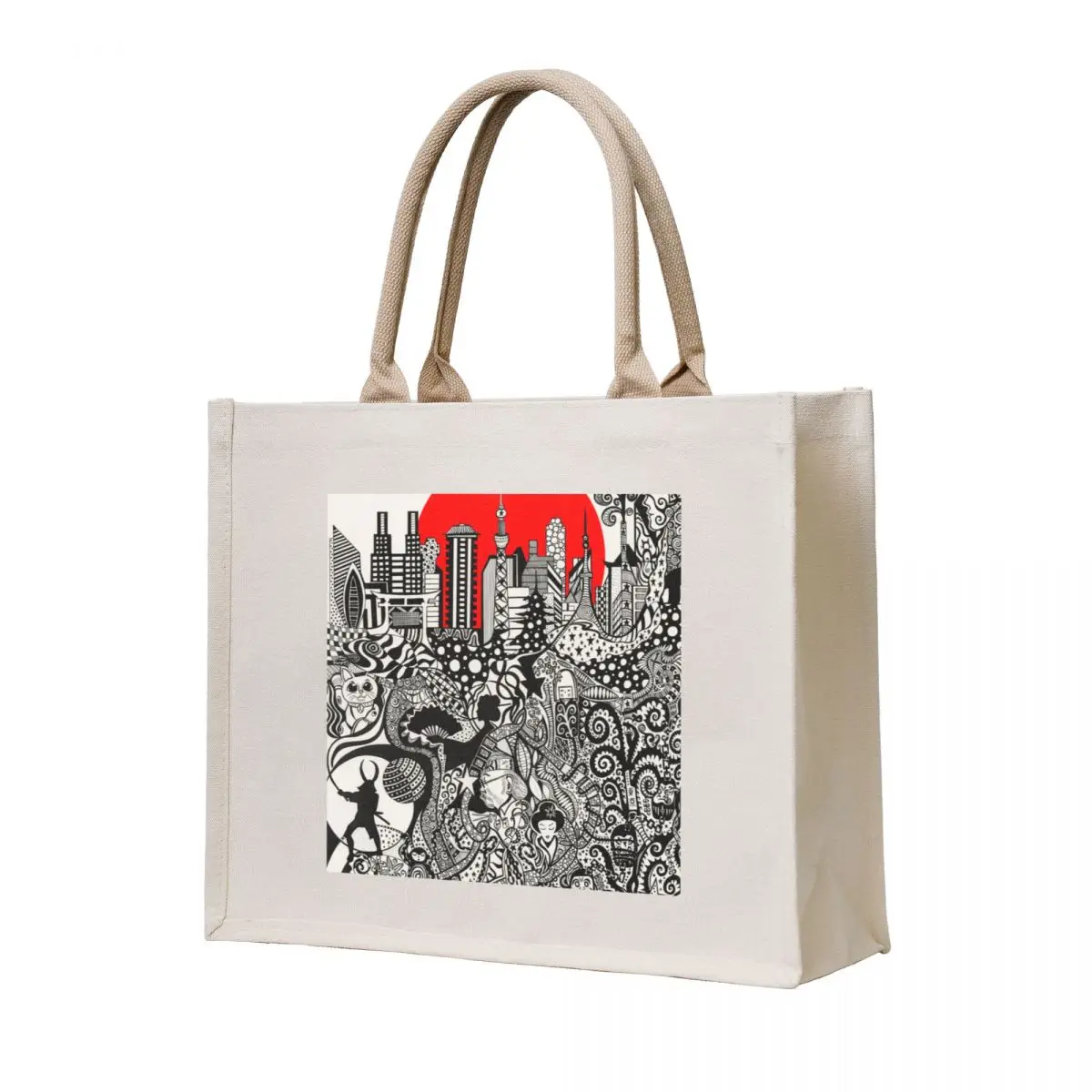 

Tokyo Tote Bag Lady bag canvas tote bags Woman shopper bag shopper women