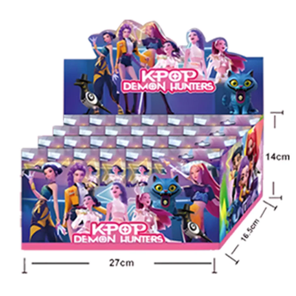 12 Stück KPOP Demons Hunter Blind Box Collection Kawaii Girl Group Plüschtierfiguren Rumi Mira Zoey Jinu 2-4,5 Zoll für Partygeschenke