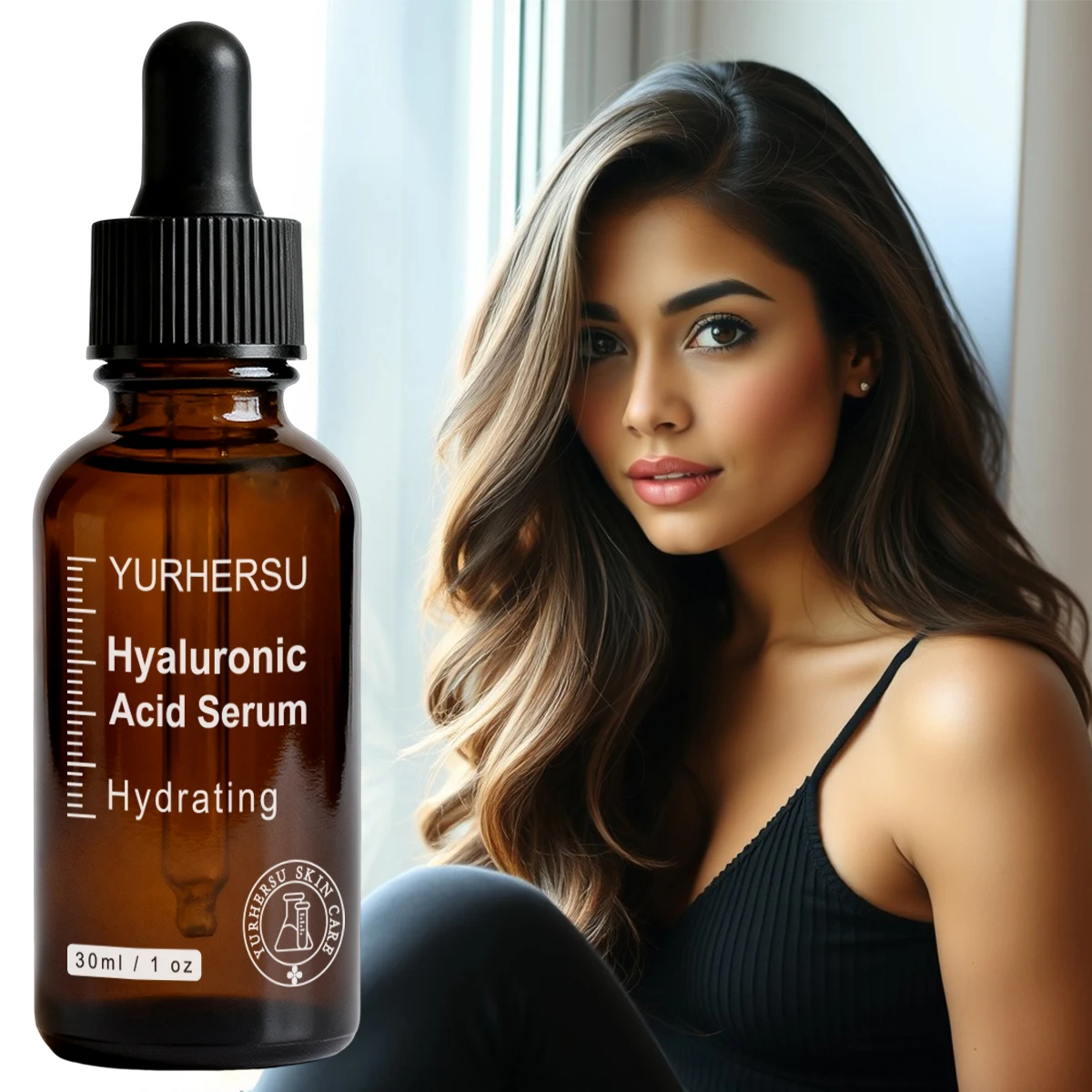 Sérum à l'acide hyaluronique à 3.0 %, 1 oz, hydratation profonde pour le visage, anti-rides, repulpa