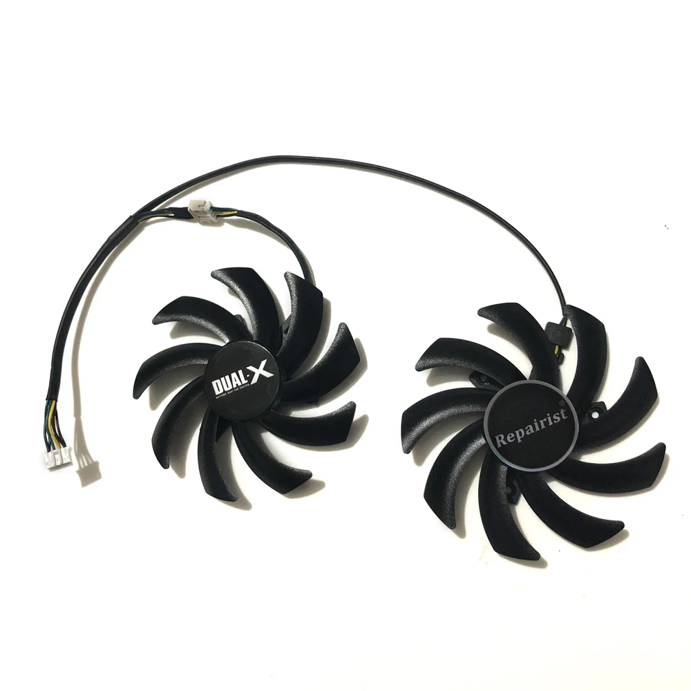 2ピース/セット,85mm,fd7010h12s,グラフィックカードファン,サファイア用r9 280 290 270x hd 7790 7850 7870 7950,zotac gtx770,ビデオvga冷却