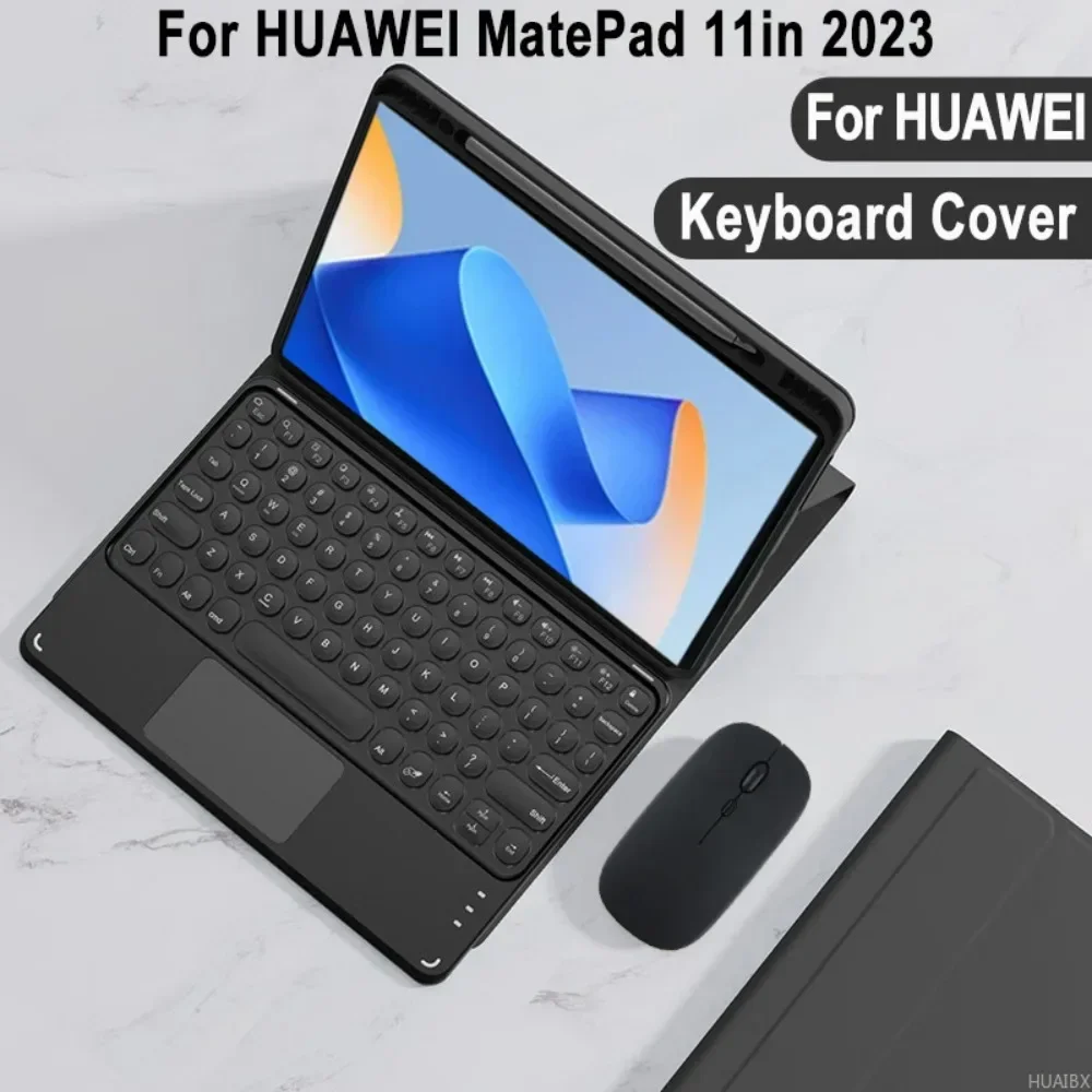 Bluetooth Keyboard Case For HUAWEI MatePad 11 Inch 2023, Funda Detachable Tablets Keyboard Cover for HUAWEI MatePad 11