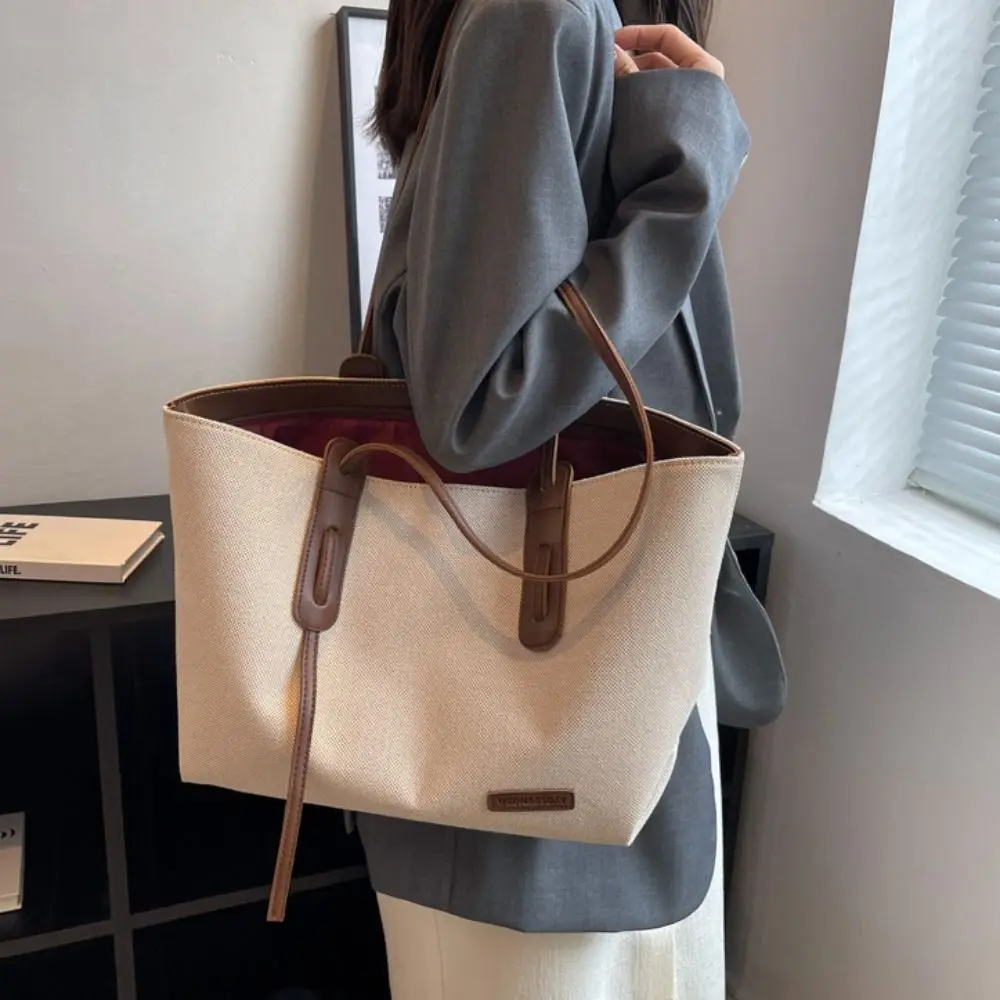 

Модная женская сумка через плечо большой вместимости, нишевая дизайнерская многофункциональная женская сумка-тоут, парусиновая портативная повседневная сумка для путешествий