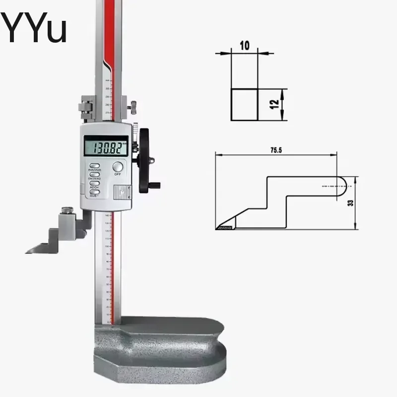 for Precision Digital Height Gauge Vernier Dial Caliper 0-300mm 0-500mm 0-600mm Measuring Tool Metalworking Instrument