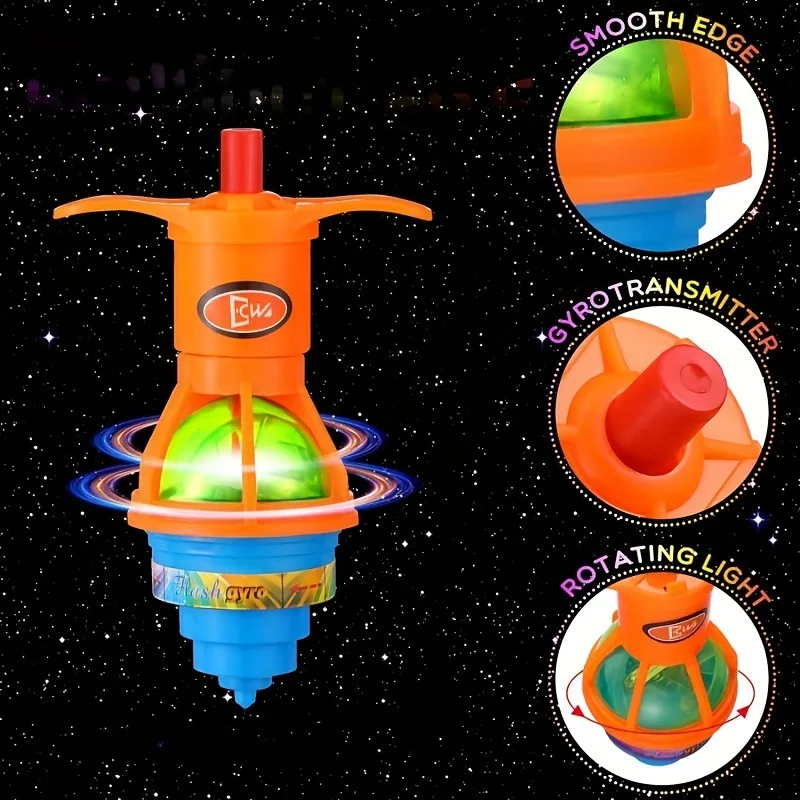 10-20PC Glow Rotating Gyro Kid Toys Birthday Party Favor Gifts Kindergarten Guest Giveaways Christmas Gift Kids Gift Bag Fillers