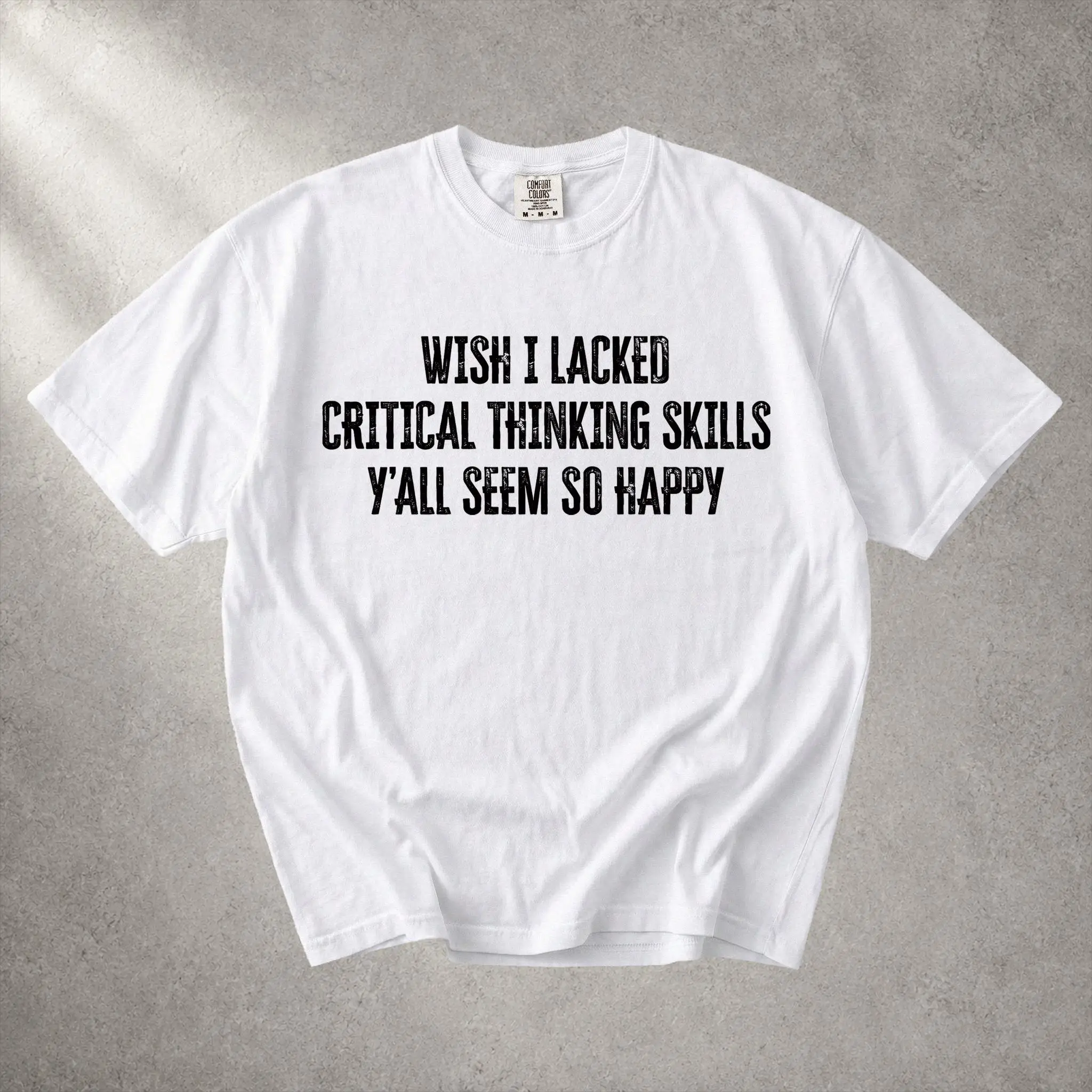 Wish I Lacked Critical Thinking Skills Shirt, Funny Frog Coffee Tee, Y'all Seem So Happy Youth T-Shirt, Comfort Colors Tank Top
