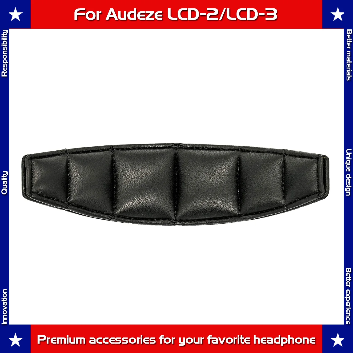 Carberon pele de carneiro Headband, Almofada Compatível com a versão antiga do Audi LCD2 e LCD3 Headphones, versão antiga Apenas