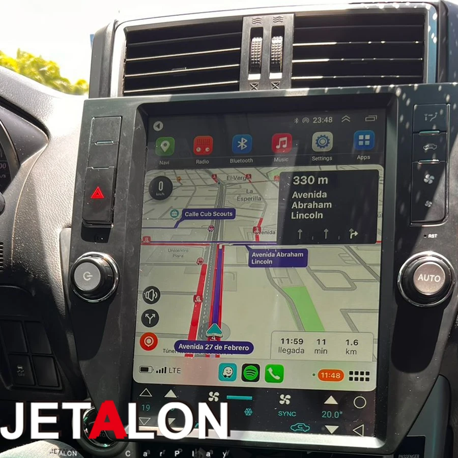 

12.1inch For TOYOTA LAND CRUISER PRADO VXR 2018 2019 2022 tesla style 8GB+128GB Car Multimedia Player GPS 2Din Navigation Stereo