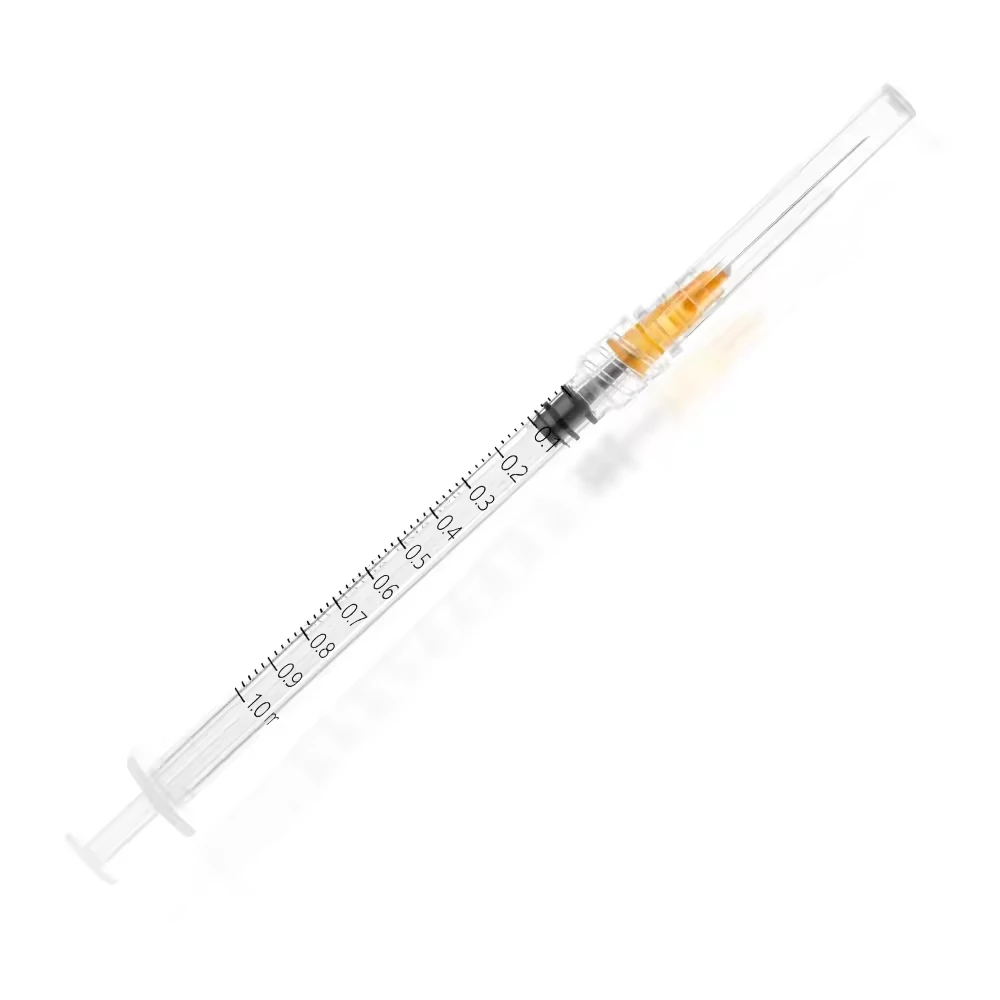 10 Stück/20 Stück 1 ml Luer-Lock-Spritze steril, 1 ml Industriespritzen mit 25 GA 1 Zoll Nadel für wissenschaftliches Labor, Flüssigkeiten nachfüllen – Detail 1
