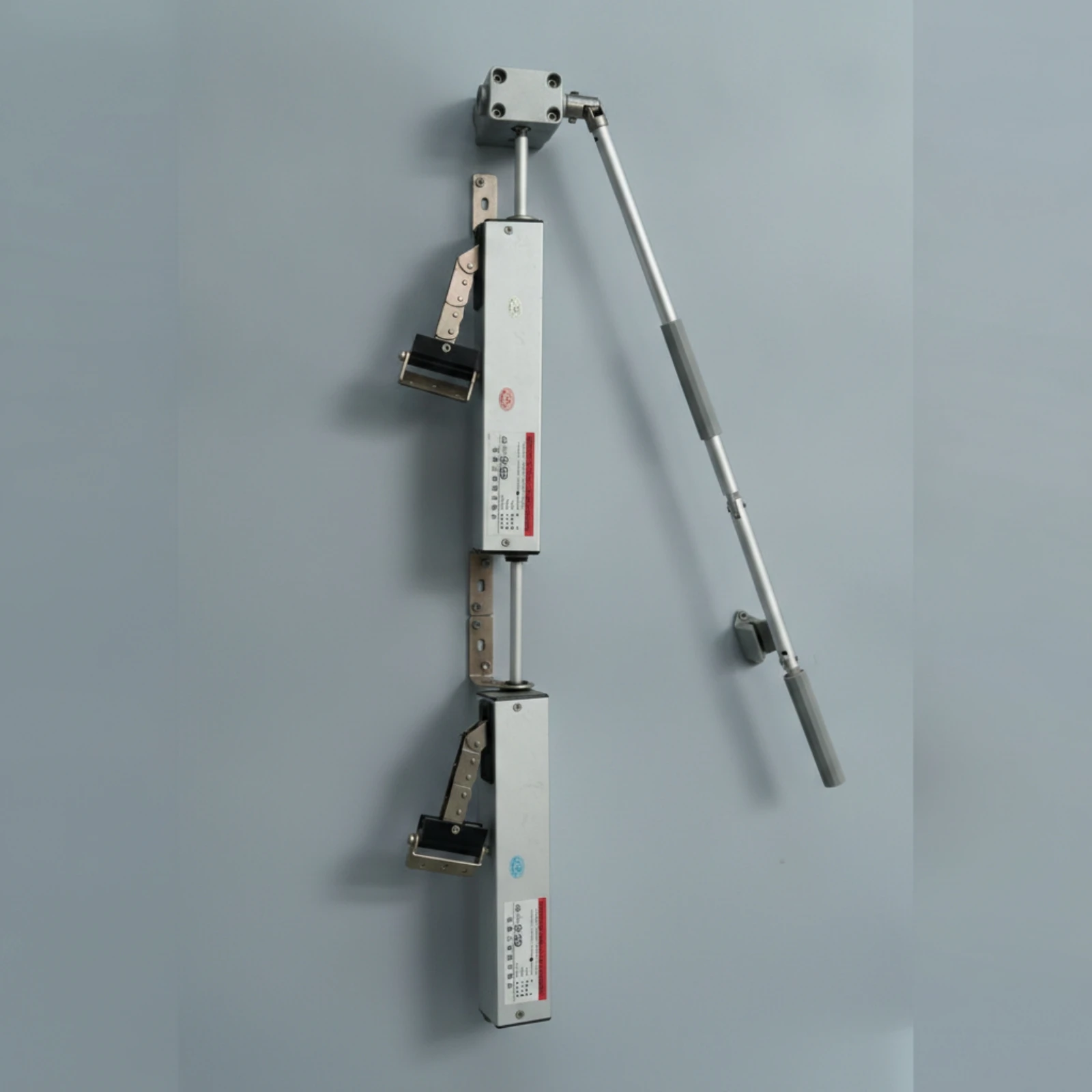 Window Opener with Hand Crank Silver-Toned Manual Window Opener Hardware Low-Noise Stainless Steel for Ventilation - view 4