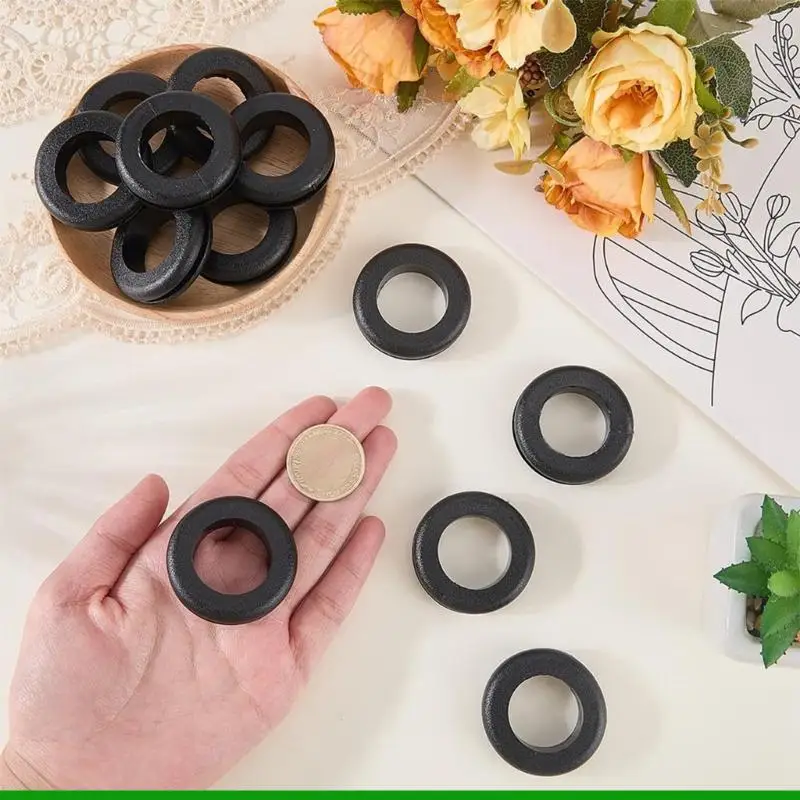 U55C 12Pieces Double Side Resistant Cable Grommets Suitable for Home Office Use