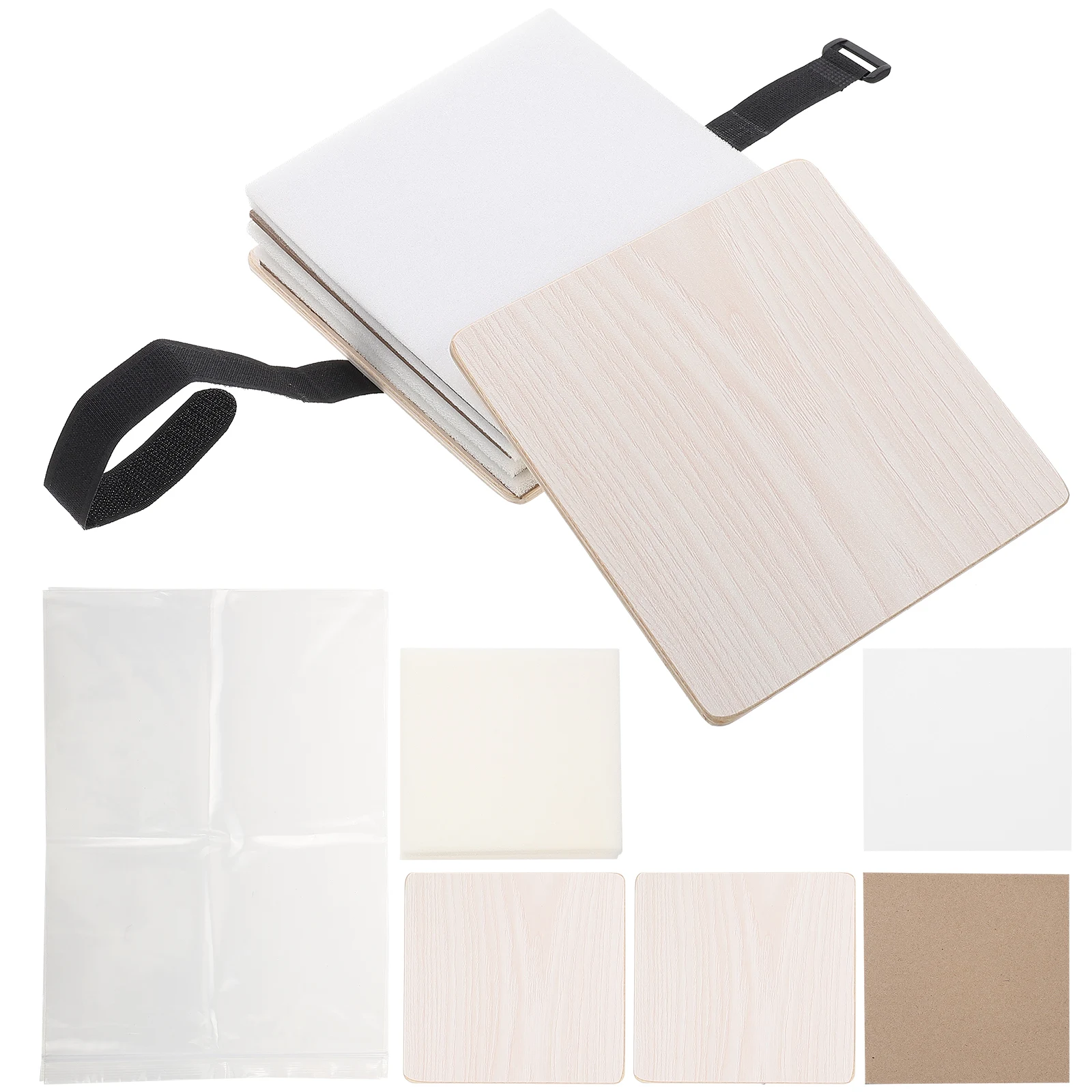 

1 set Flower Press Kit Plant Leaf Press Set Craft Tool Dried Specimen Preservation Outdoor Activities Wooden Plate Strong Straps