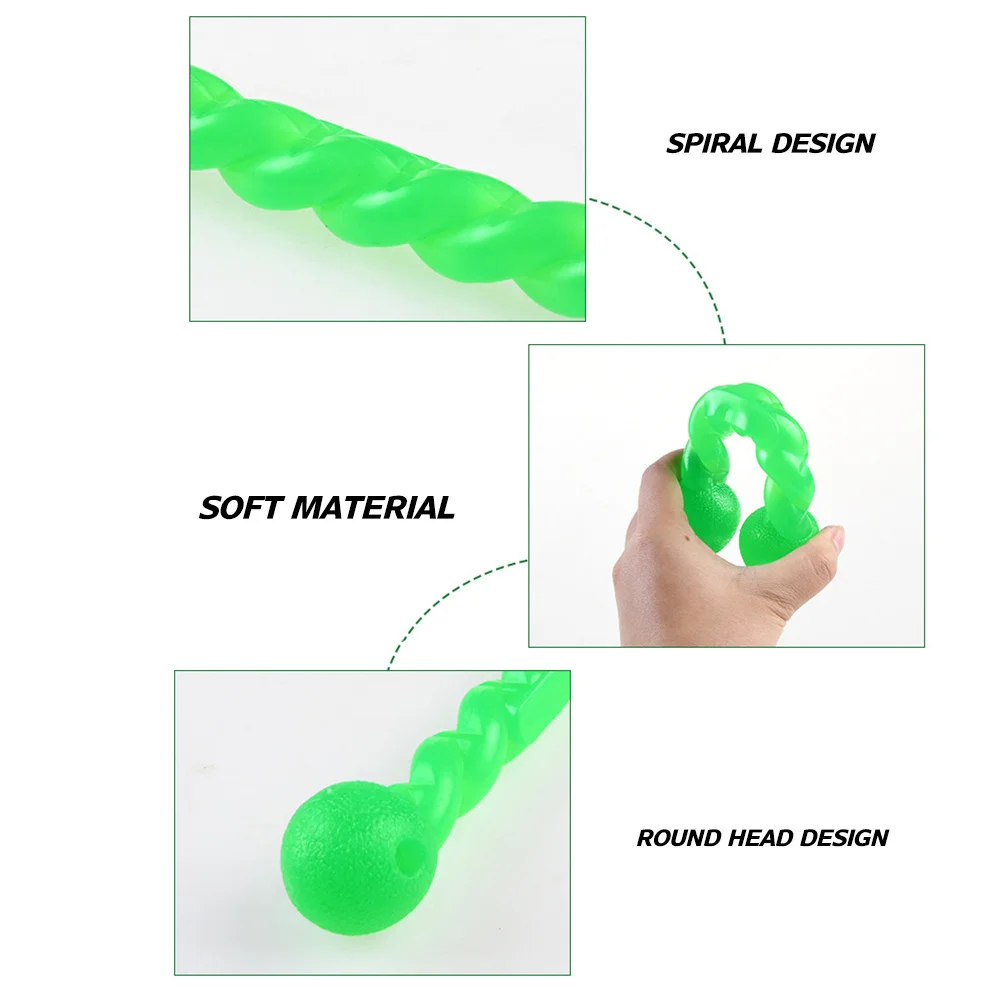 Dog Chew Toy Durable Pet Rubber Interactive Training Spiral Soft Rubber for Tooth Cleaning Anxious Chewers Bite-Resistant Toy