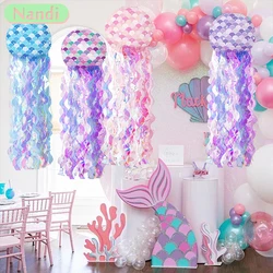 Mermaid Party Decorations Litte Mermaid Jellyfish Paper Lantern Under the Sea Party Decor Girl Babyshower Mermaid Birthday Decor