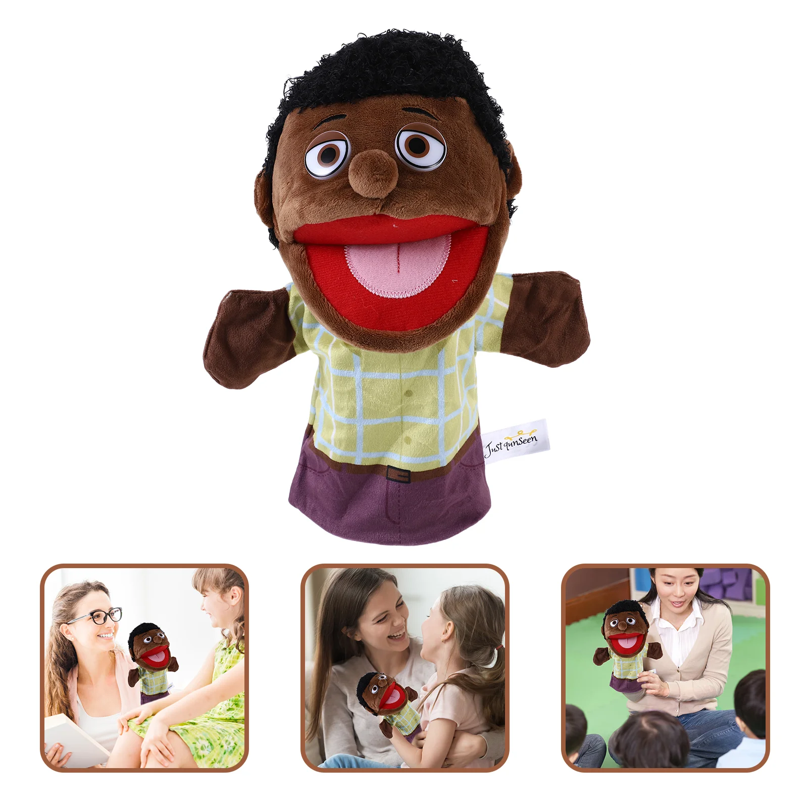 Familie Handpuppe Fantasievolle Spielen Spielzeug Cartoon Figur Dekorative Büste Mitglied Puppen Kreative Baumwolle Eltern-kind Gefüllte