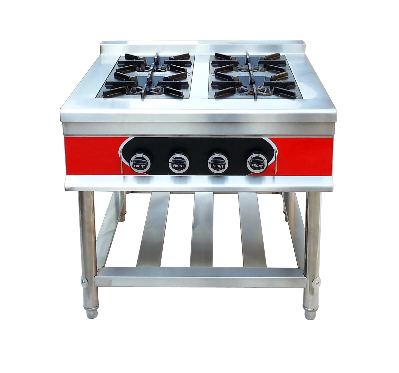 GRT-4W Stainless Steel Free Standing 4 Burner Gas Stove