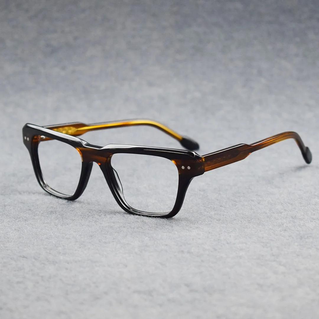 

Универсальные очки в квадратной оправе для мужчин и женщин, модные новые оптические очки с заклепками, уличные повседневные очки