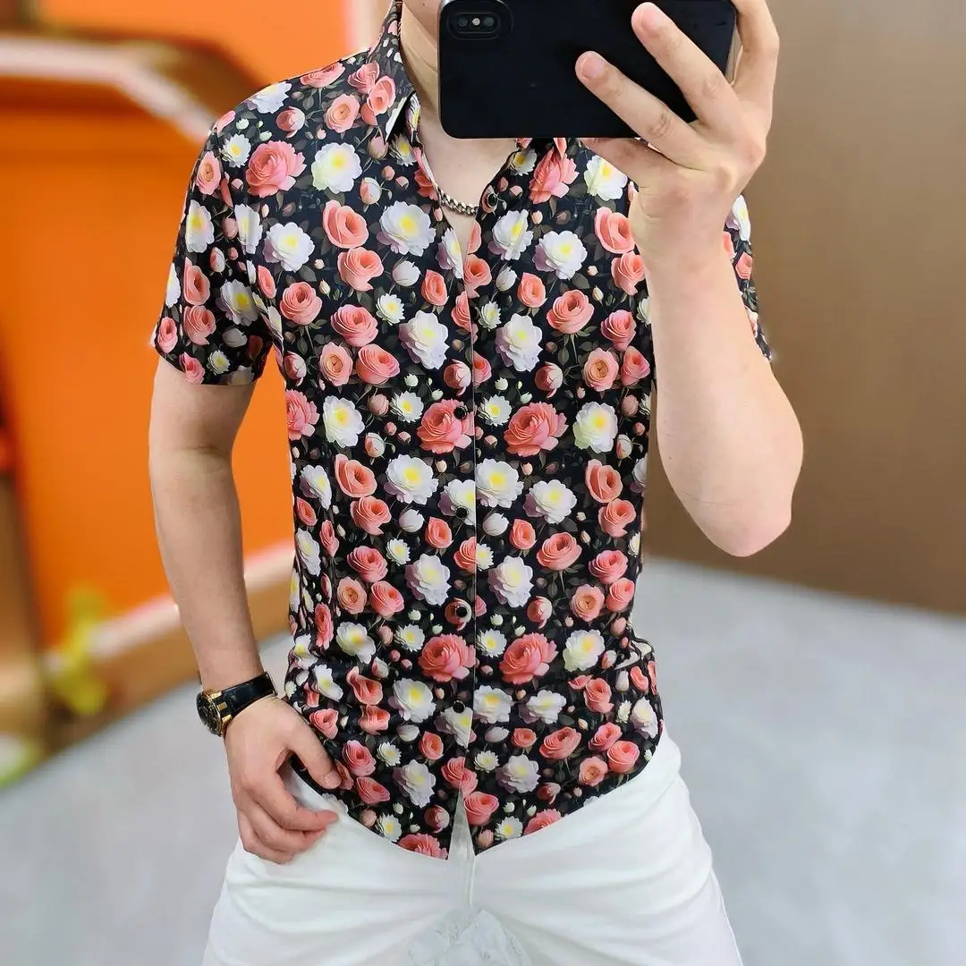 

Ala Select High Quali Ice Silk Slim Fit ort Sve irt for Men Sli Faionable Breathable Polyester Fiber Inner Wear