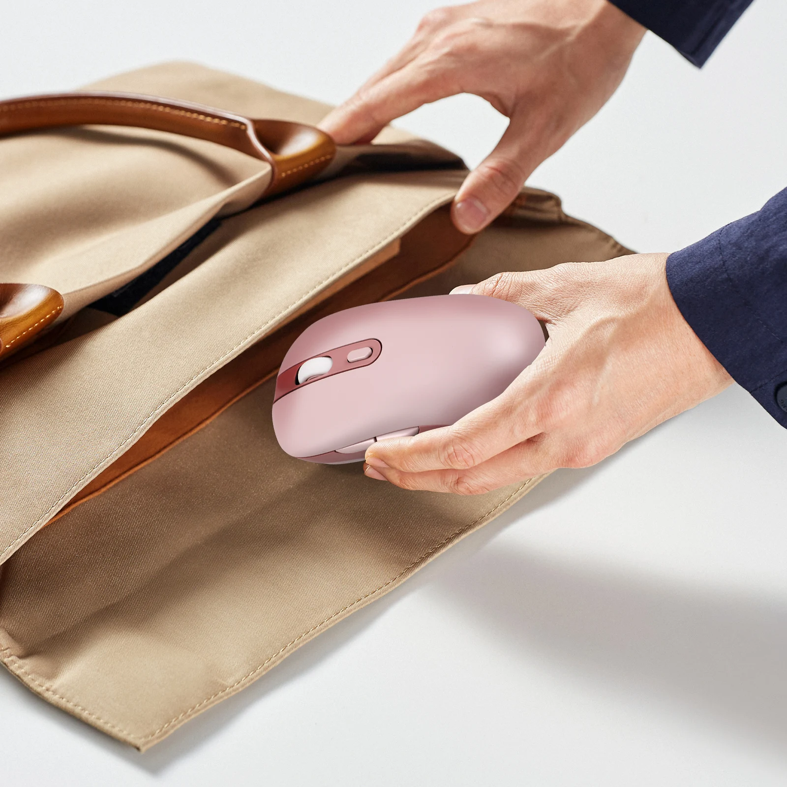 

Wireless Optical Mouse Rechargeable USB Charging Laptop Computer Mouse Portable with High Precision Sensor for Work Travel Daily