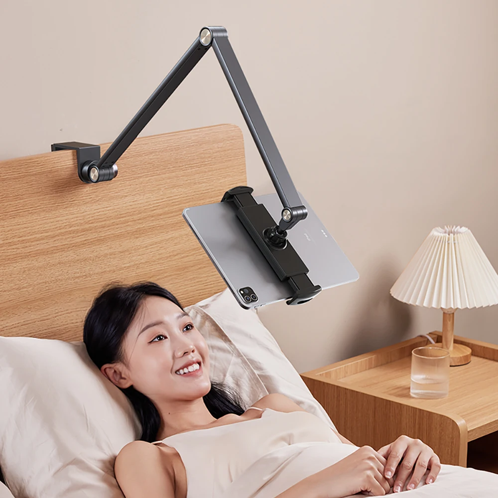 

JOPREE CT07 Flexible Arm Clamp Clip Lazy Tablet Mobile Phone Stand Holder for Desk Bed