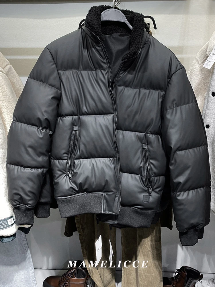 

MAMELICCE Original design stand Fur collar thickened Cotton clothes Men's winter padded jackets Zipper pockets New padded jacket