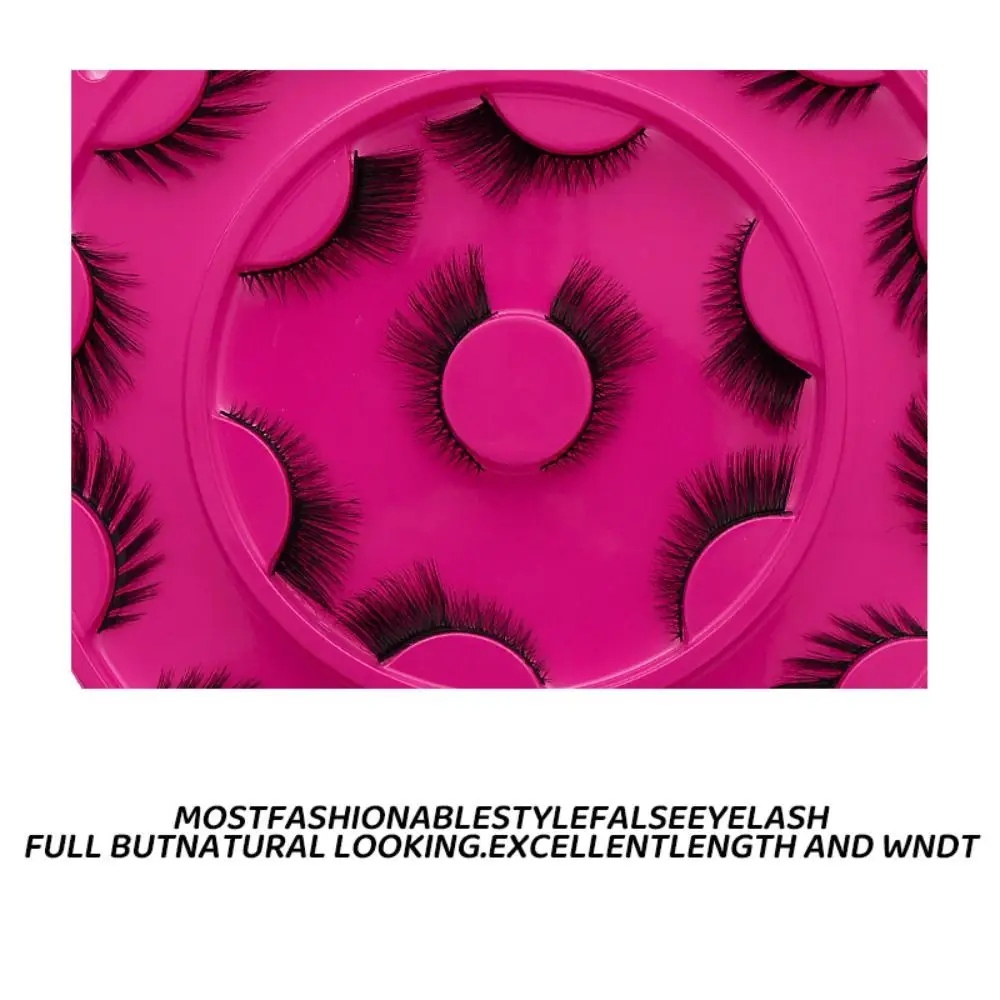 11 Pairs Fluffy and Soft Faux Mink Eyelash Lightweight Handmade Fox False Eyelashes Long Thick Strip Lashes Eyelash Extension