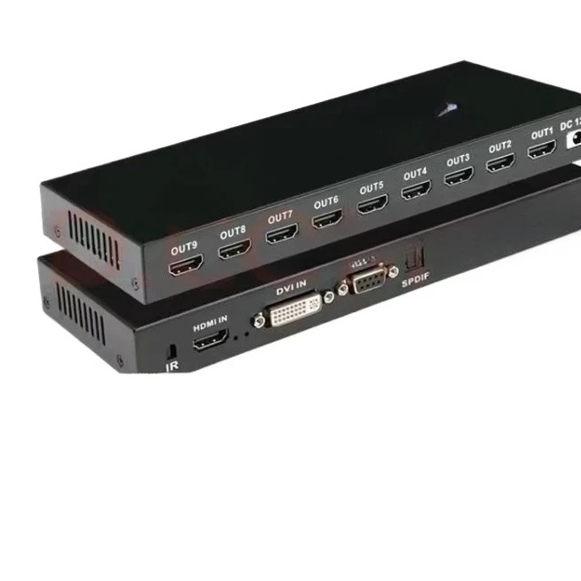 Suitable for 4K nine-screen splicer 1 in 9 out HDMI input TV store splicing box 4K30HZ