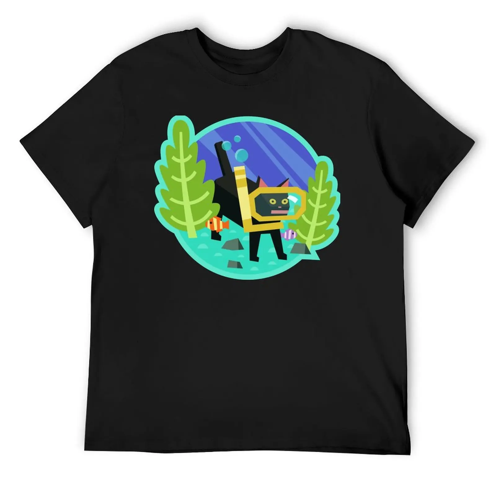 

Katamari Damacy Scuba Cat T-Shirt Clothing Funny t-shirt topping heavyweight t shirts for men