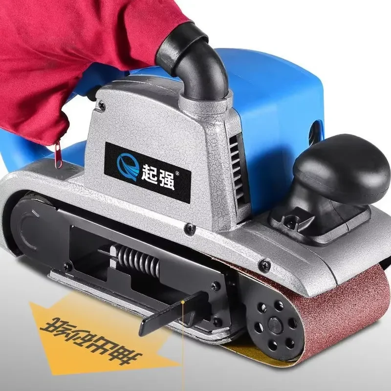 Portable 4 Inch Belt Grinder 4x36 Sander Metal Wood Flat Surface Polishing Grinding Machine Heavy Duty